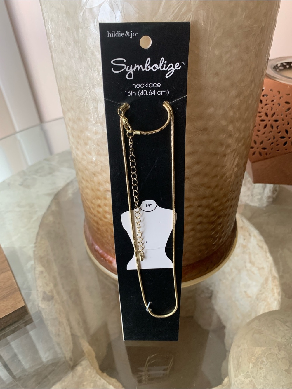 Symbolize™ Gold 16" Snake Chain Necklace by hildie & jo